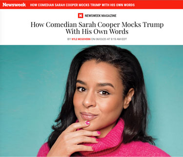 Sarah Cooper - NEWSWEEK - June 3, 2020