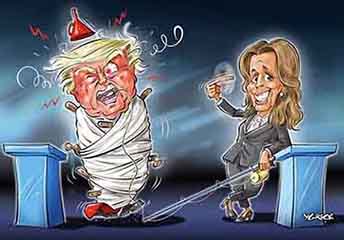 Ygrek Cartoon - Harris vs. Trump