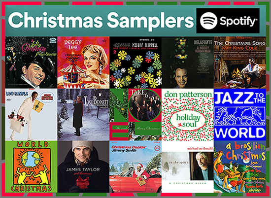 Spotify Xmas Samplers CD Covers