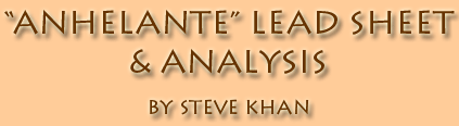 Steve Khan's Anhelante Lead Sheet