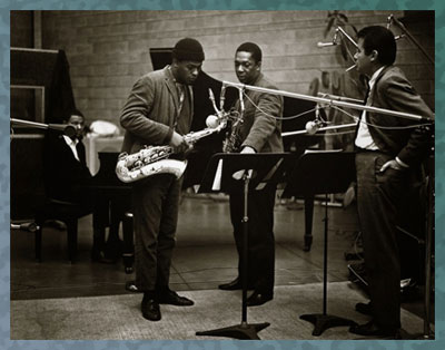 McCoy Tyner, Archie Shepp, John Coltrane and Bob Thiele